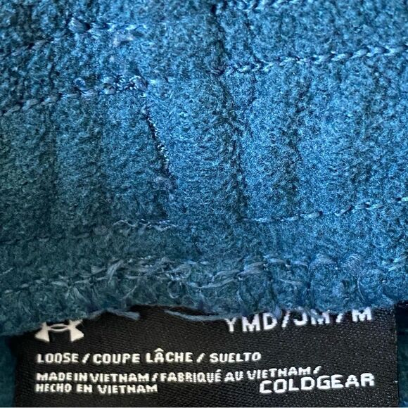 Under Armour Fleece Jogger Pants Teal Blue Boys Medium Athleisure - Picture 5 of 7